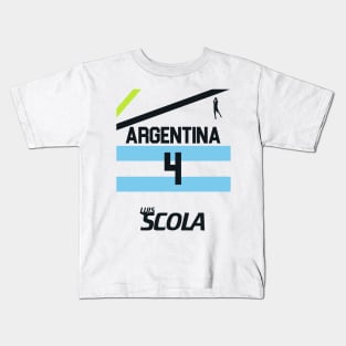 LUIS SCOLA Argentina Basketball Jersey Kids T-Shirt